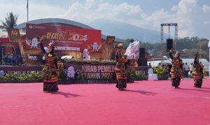 TARIAN DAERAH SAMBUT KIRAB PEMILU 2024